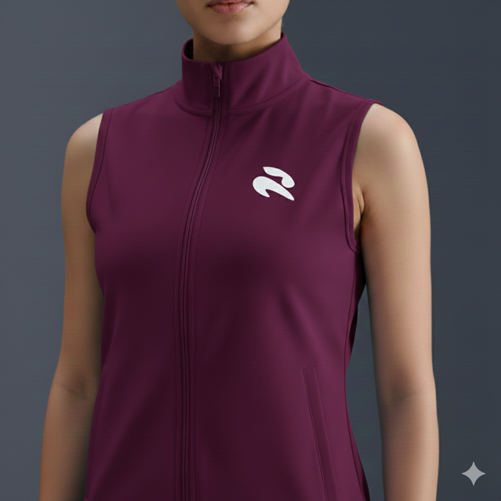 Sleeveless jacket - Magenta