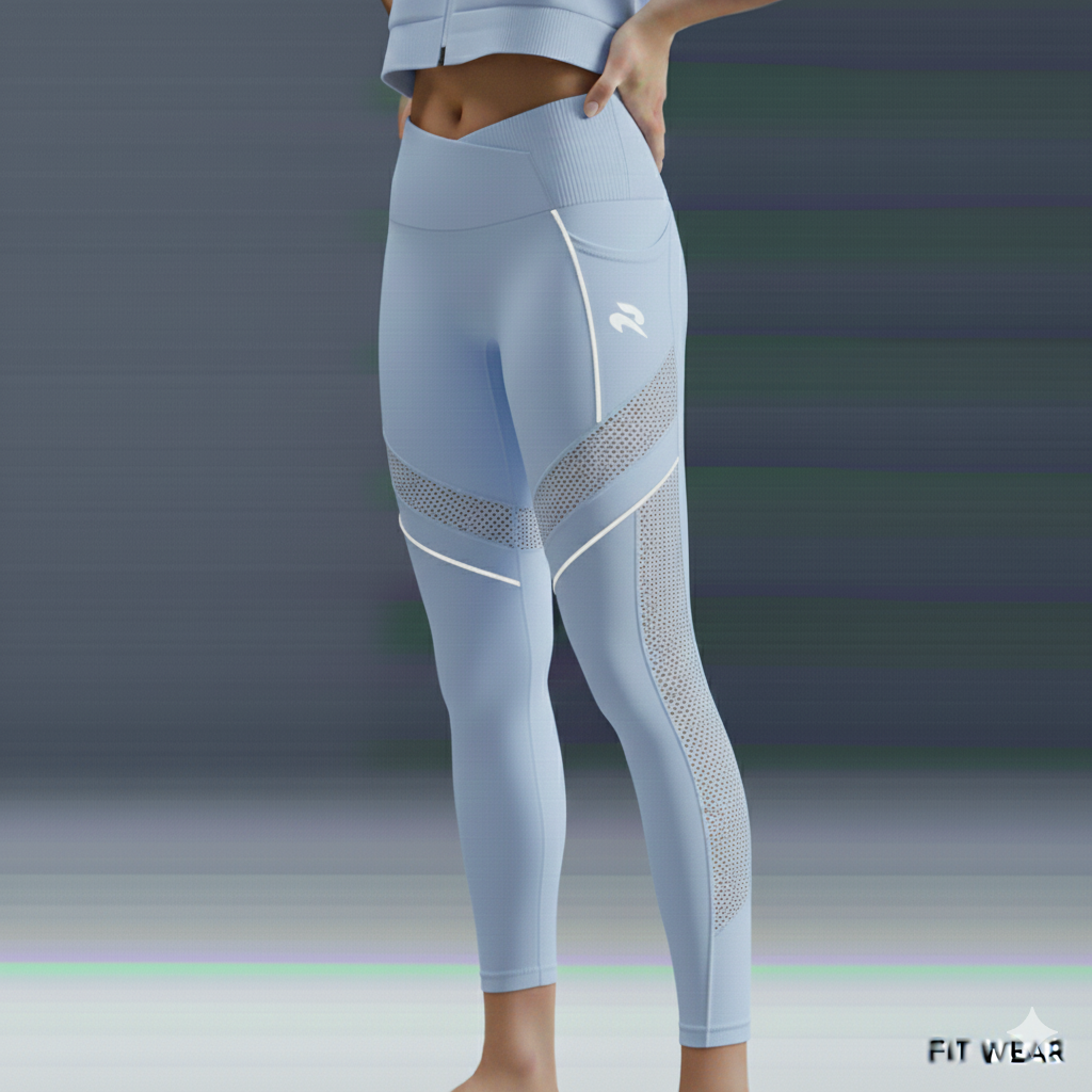 Velo leggings - Pastel Blue