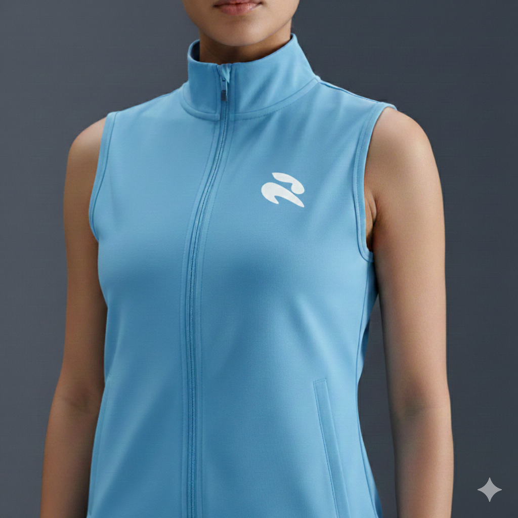 Sleeveless Jacket - Blue